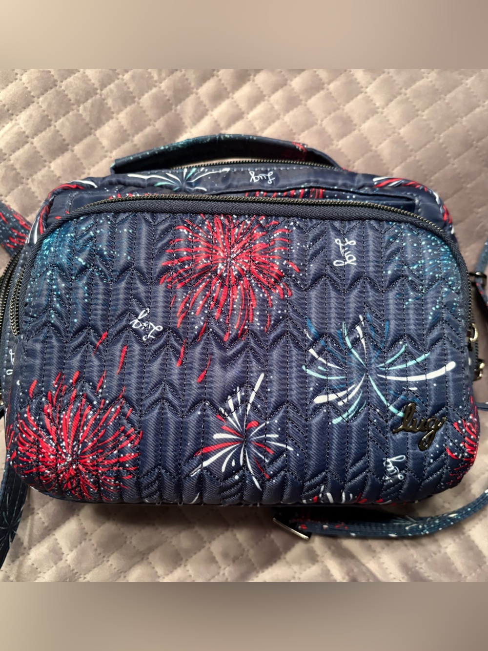 Lug Mini Ranger Firework Navy 4th of July purse patriotic bag red white blue